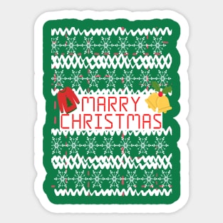 Christmas season ugly funny Sticker